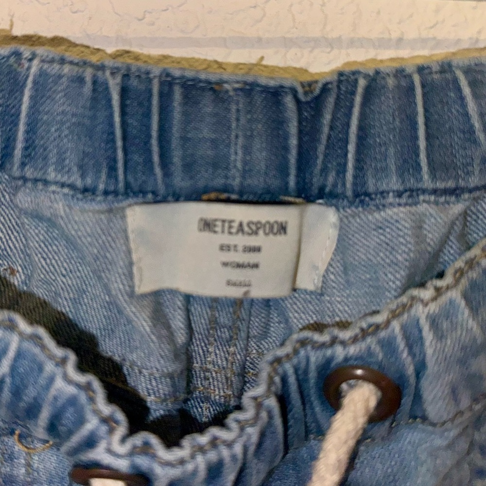 One Teaspoon Shabbies Drawsting Boyfriend jean -like new! - Picture 11 of 13